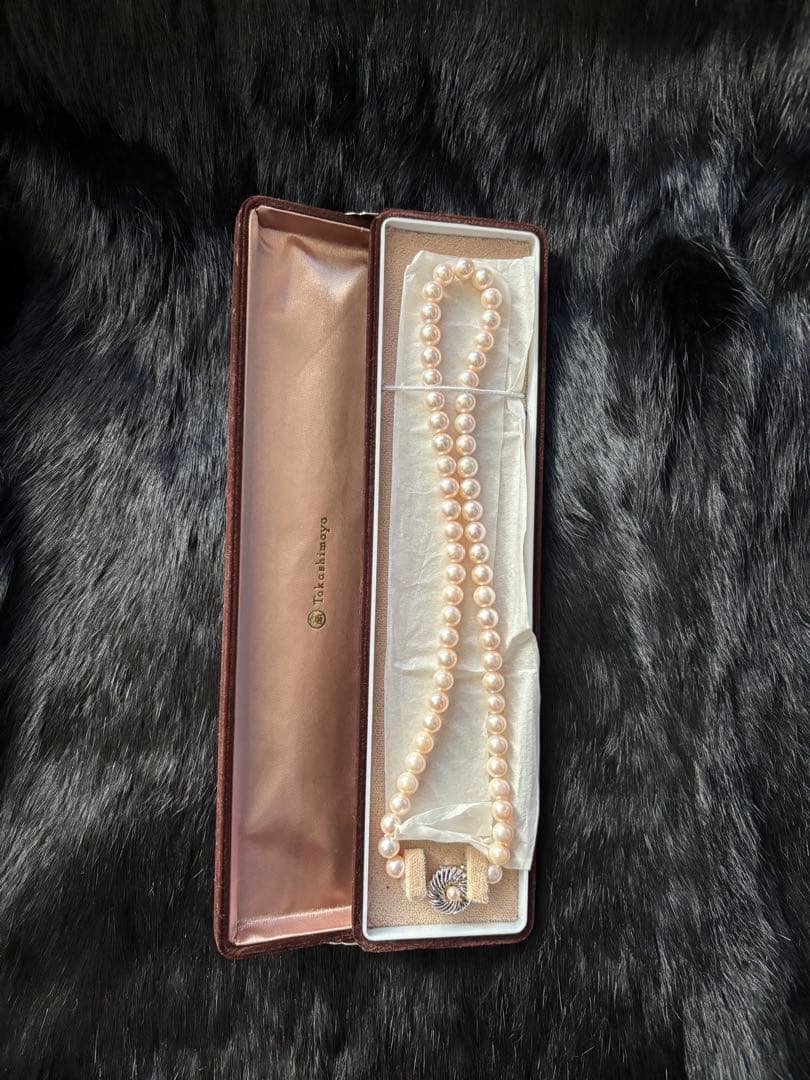 真珠ネックレス シルバー留め具 高島屋 約7mm