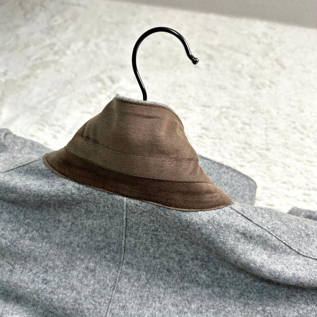 美品✨eleventyウール混　ストレッチ　ダブル ジャケット　46 グレー