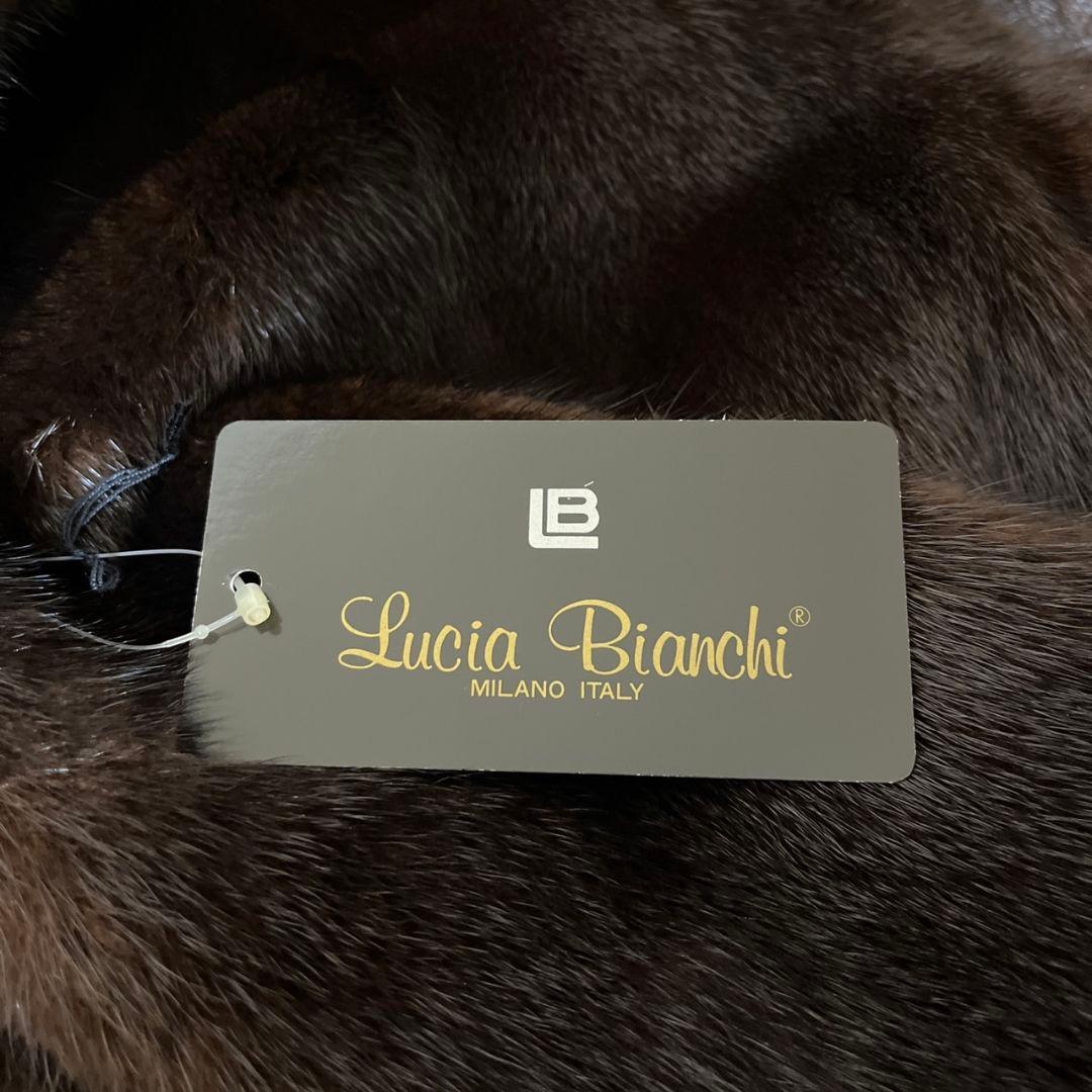 【美品】ミンク 茶色 コート Lucia Bianchi タグ付