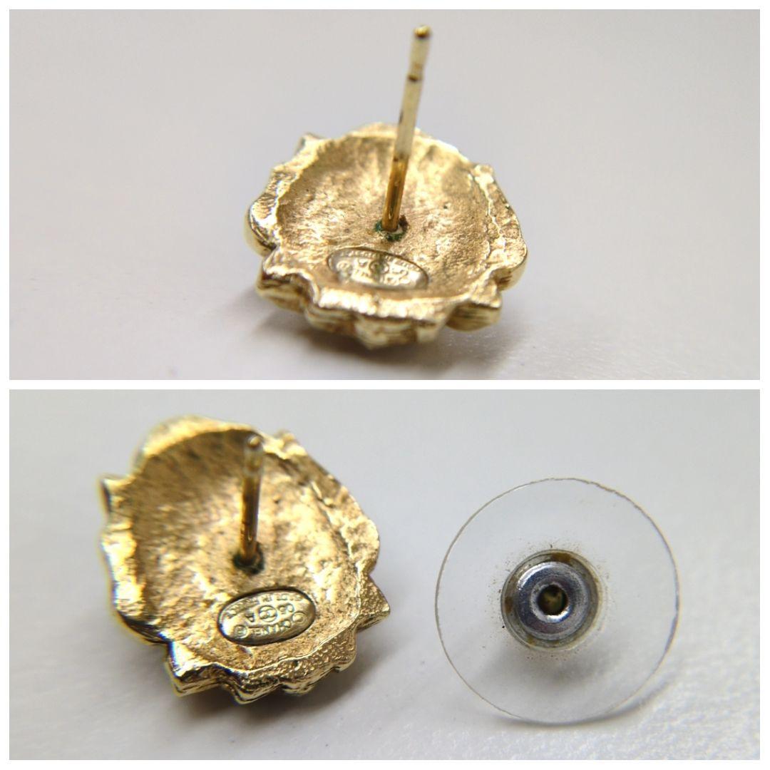 片耳　シャネル　ゴールド　ライオン　ココマーク　ラインストーン　ピアス　 05A