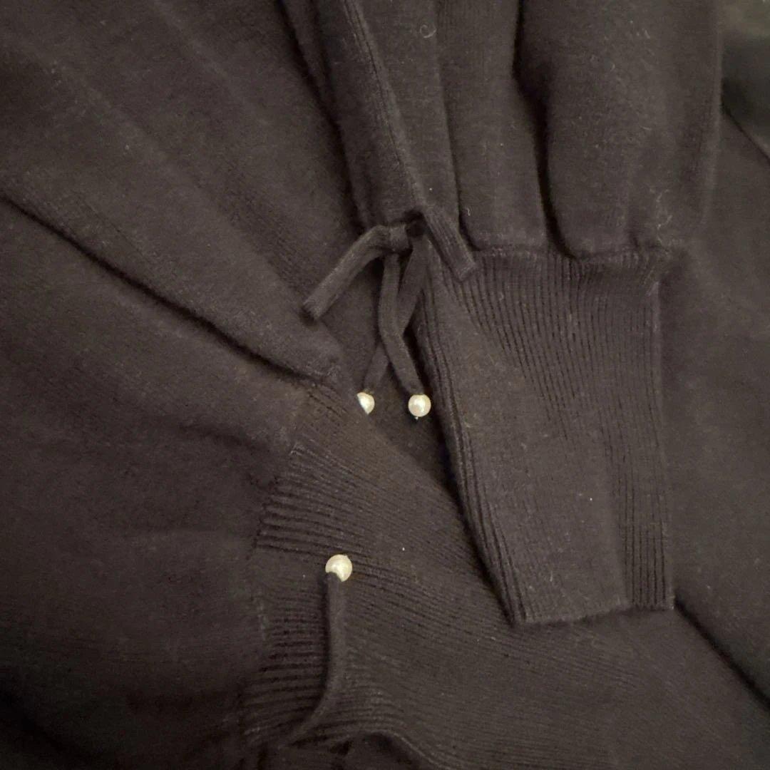 Super Beauty❣️黒のビーズ装飾チュニック 新品未使用