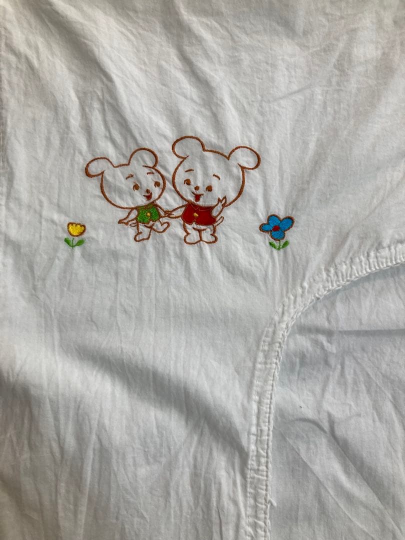 ベビー　かけ敷　布団　カバー　4点　セット 　レトロデザイン