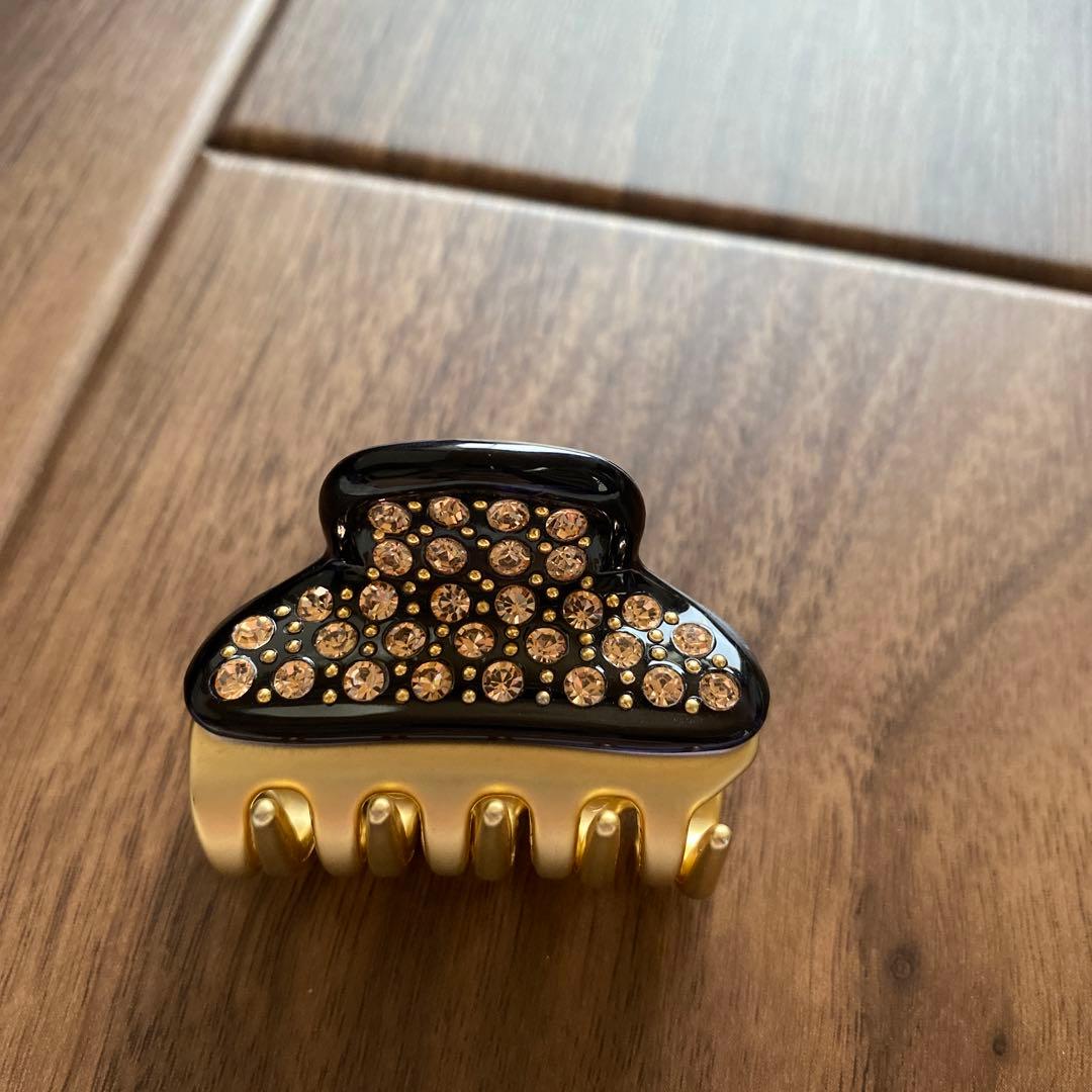 acca ヘアクリップ　S ブラック　ロゴ入り