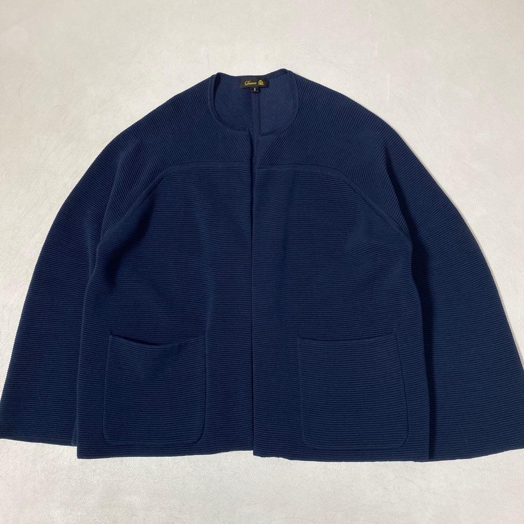 Drawer ドゥロワー 12Gクルーネックニットジャケット