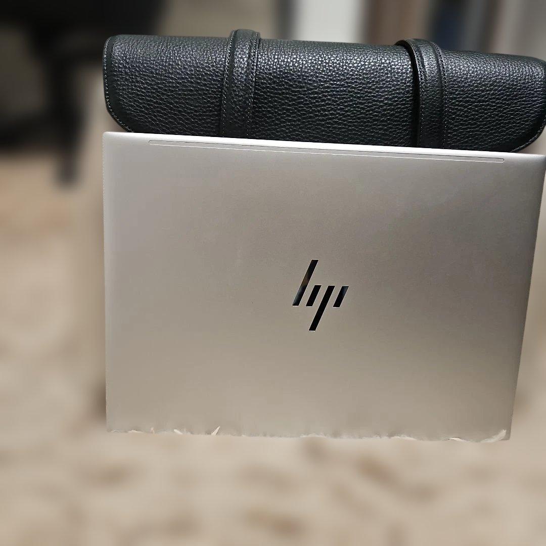 レザーキャンバストートバッグ ブラック/ベージュ