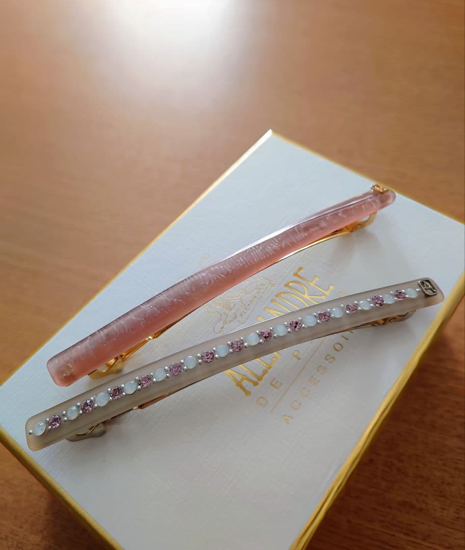 アレクサンドルドゥパリ 2点セット バレッタ スワロフスキー