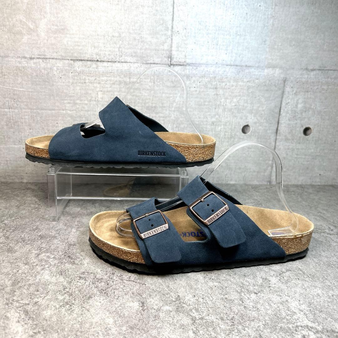ほぼ新品【BIRKEN STOCK】チューリッヒ/コンフォートサンダル/ネイビー