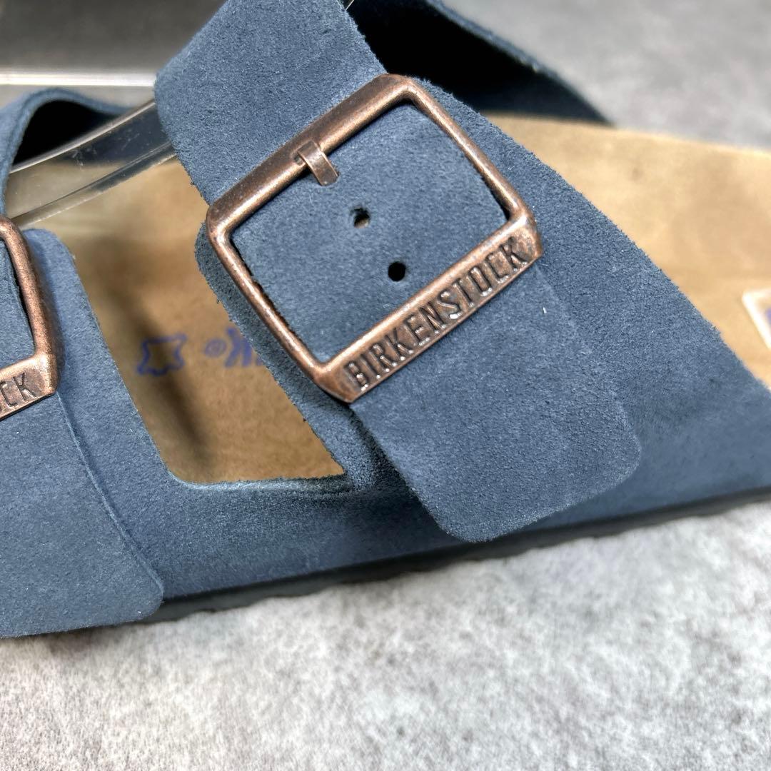 ほぼ新品【BIRKEN STOCK】チューリッヒ/コンフォートサンダル/ネイビー