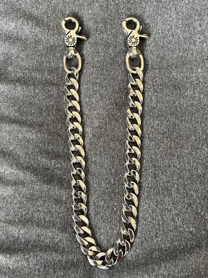 確実正規品 アージェントグリーム ウォレットチェーン ナロータイプ 40cm