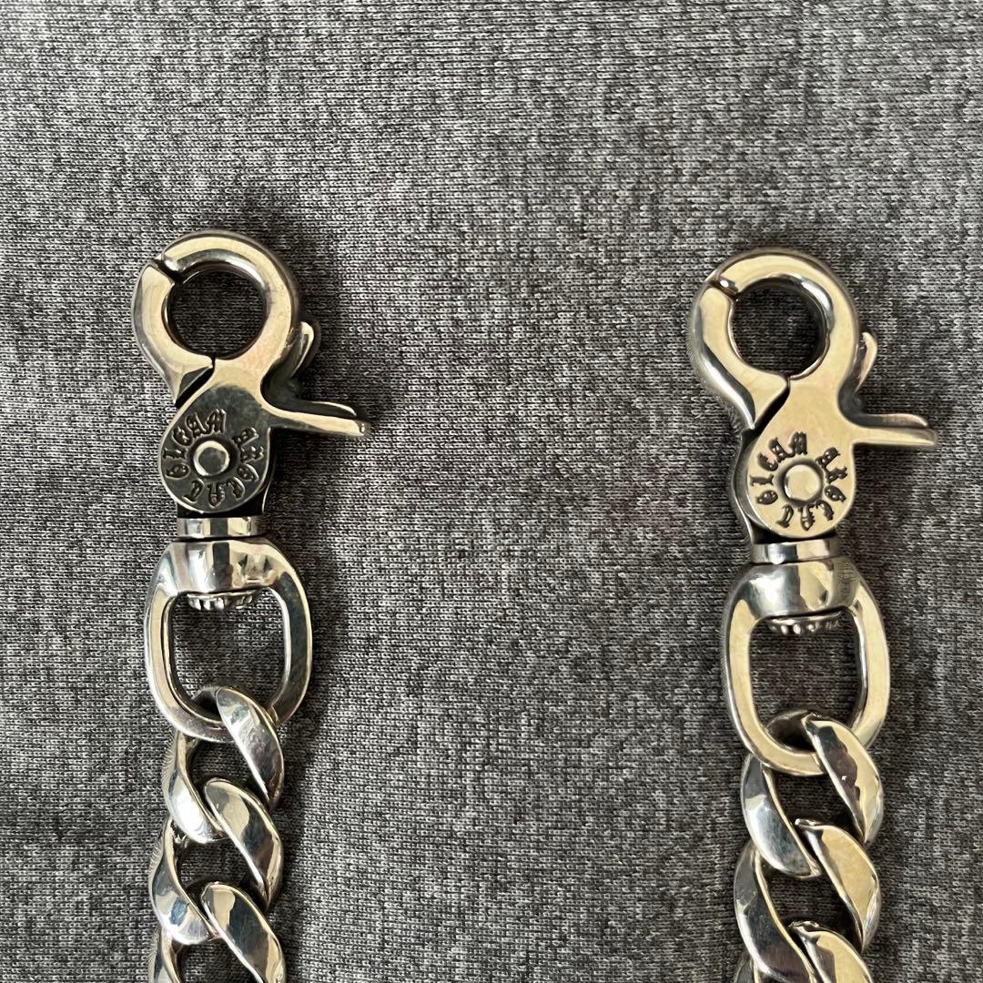 確実正規品 アージェントグリーム ウォレットチェーン ナロータイプ 40cm