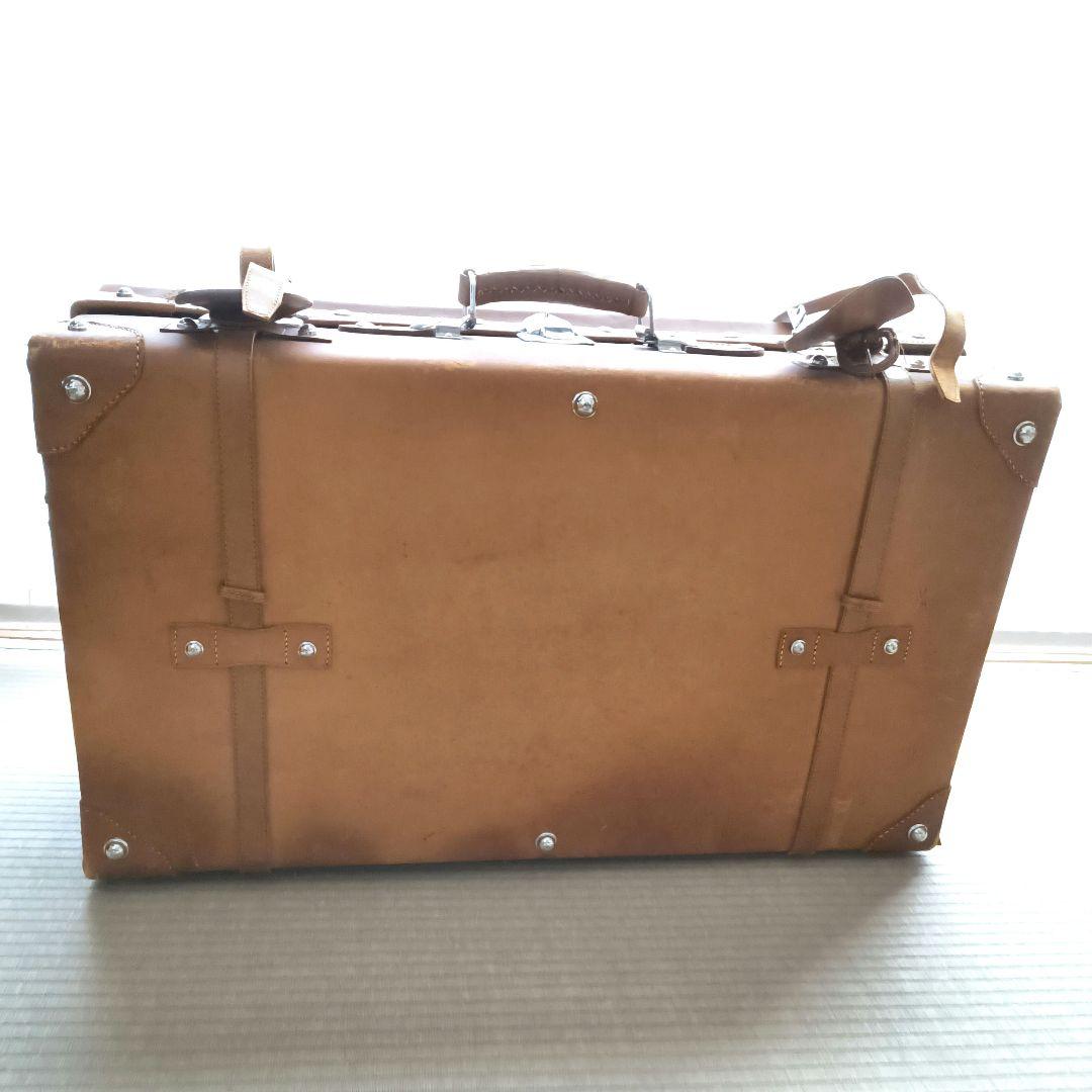 特大　トランク　ケース　アンティーク　ヴィンテージ　レトロ　昭和　本革　レザー