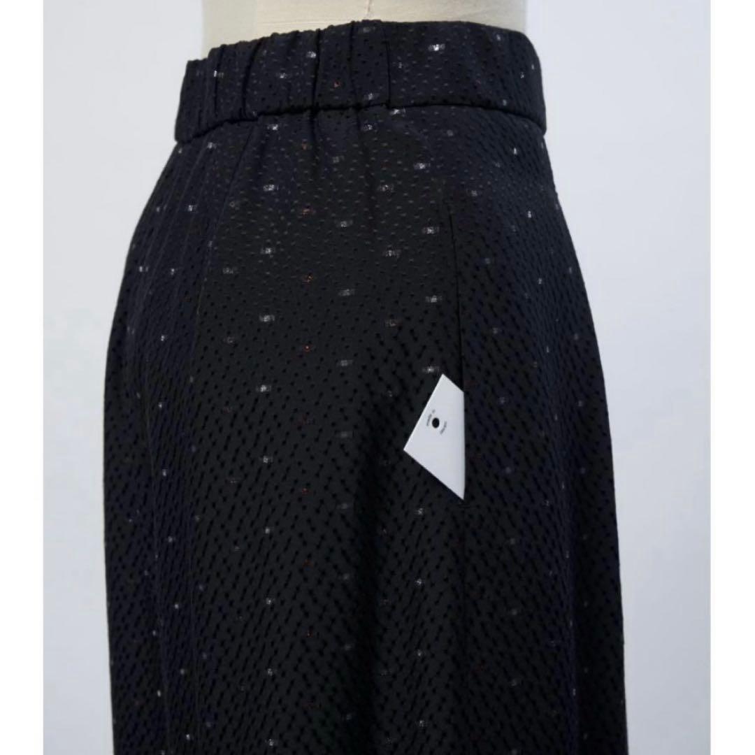 izumiyori shirocon ラメチップバギーパンツ 黒36