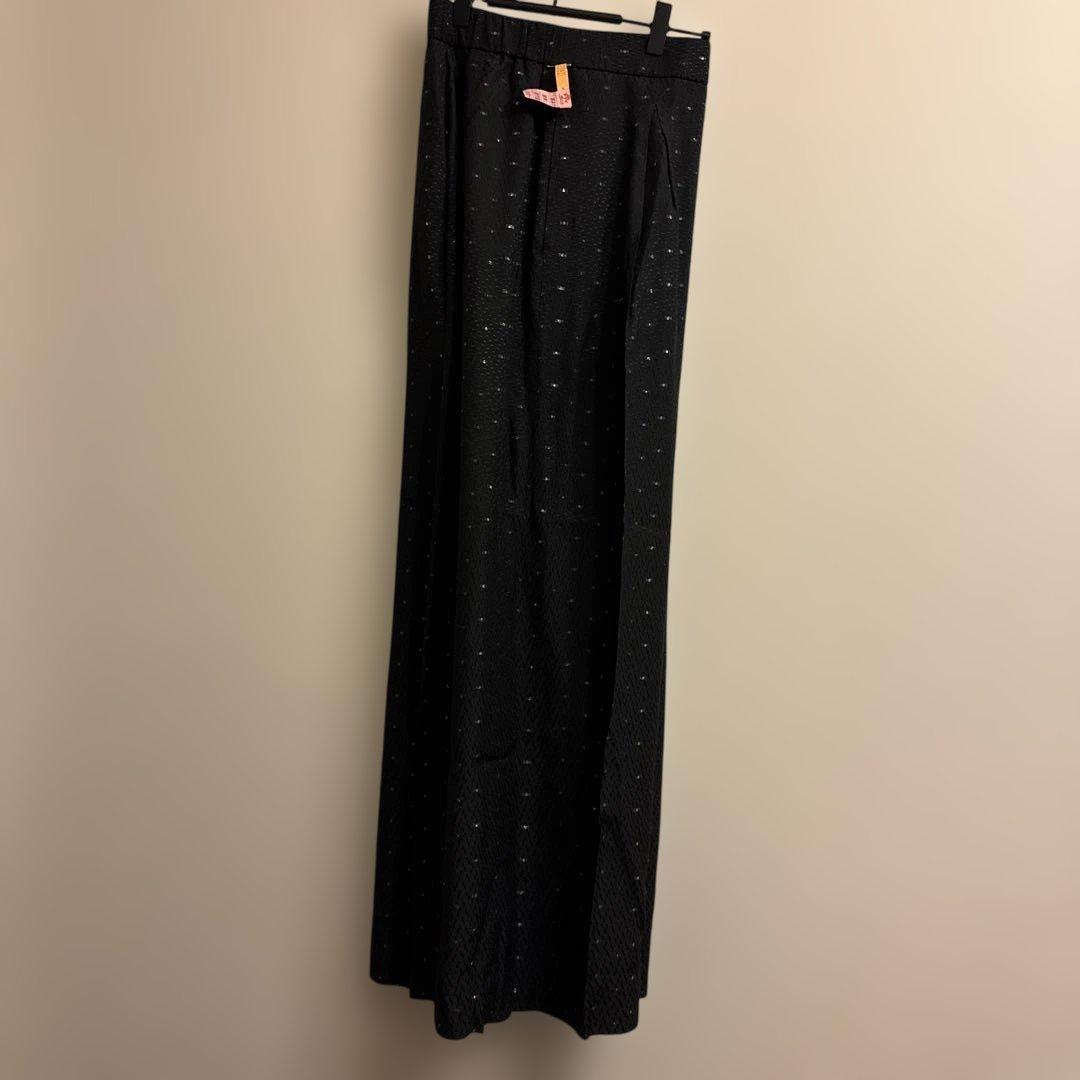 izumiyori shirocon ラメチップバギーパンツ 黒36