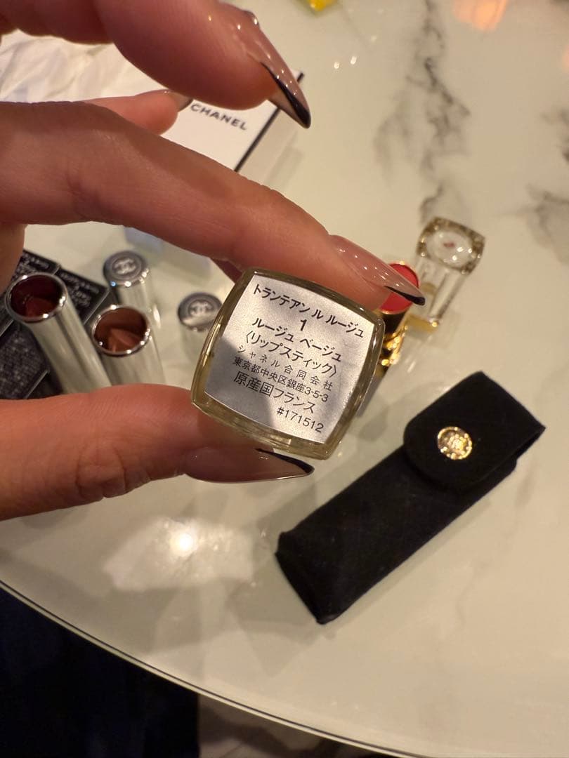 CHANEL 口紅 4本セット 赤色 専用ケース付き