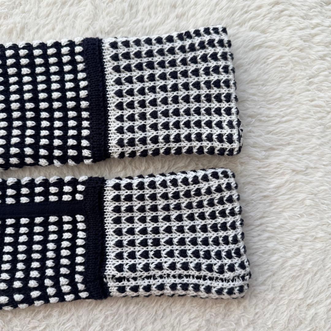 ダブルスタンダードクロージング ニットブルゾン　ジャケット スタンドカラー