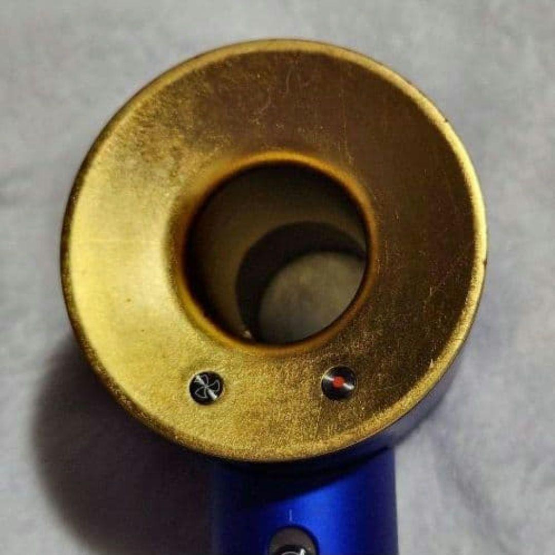 Dyson ヘアドライヤー ブルー ゴールド　(23.75Kの金箔コーティング)