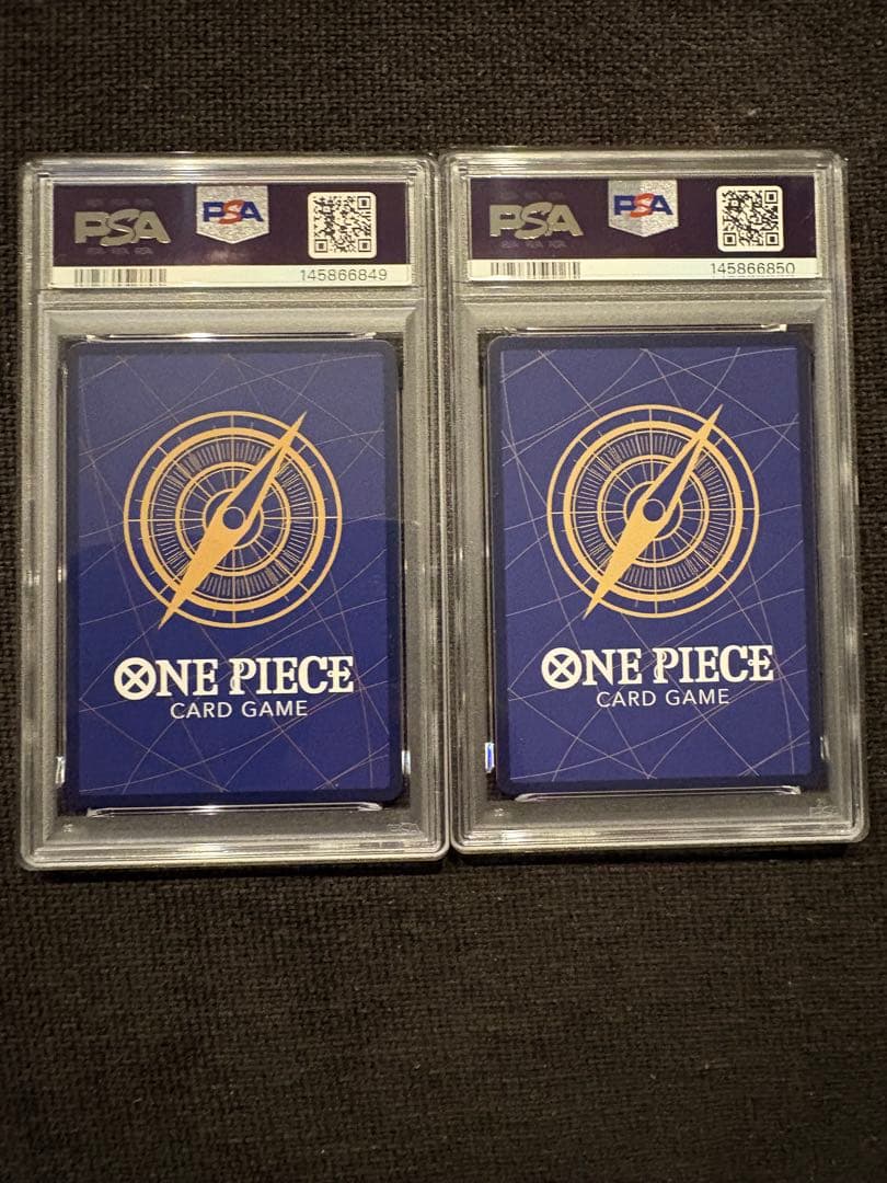 ワンピースカード　エース　ルフィ　コミパラ　PSA10 連番　新たなる皇帝