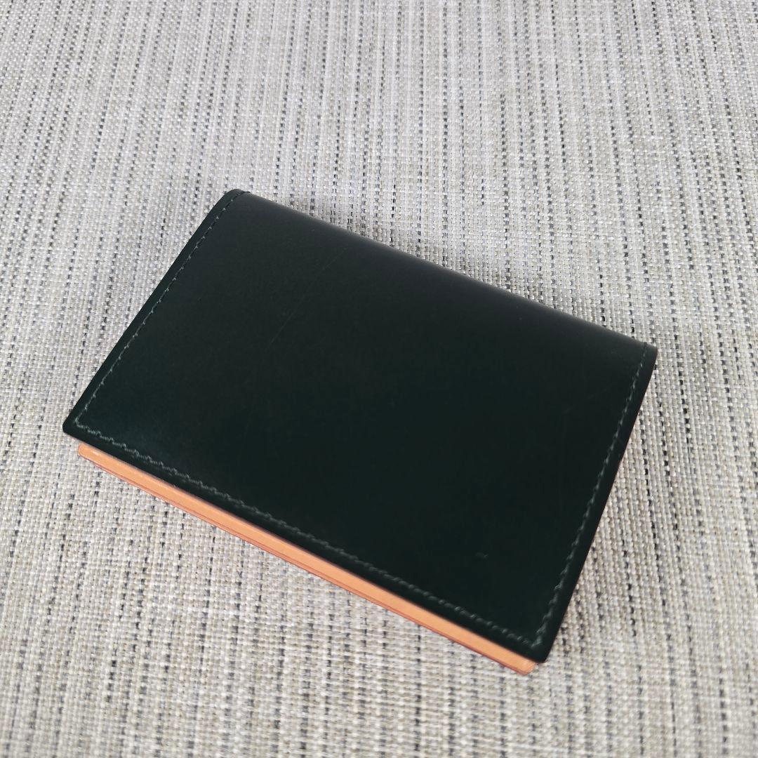 超美品　GANZO　CORDOVAN 　コードバン　 通しマチ　名刺入れ