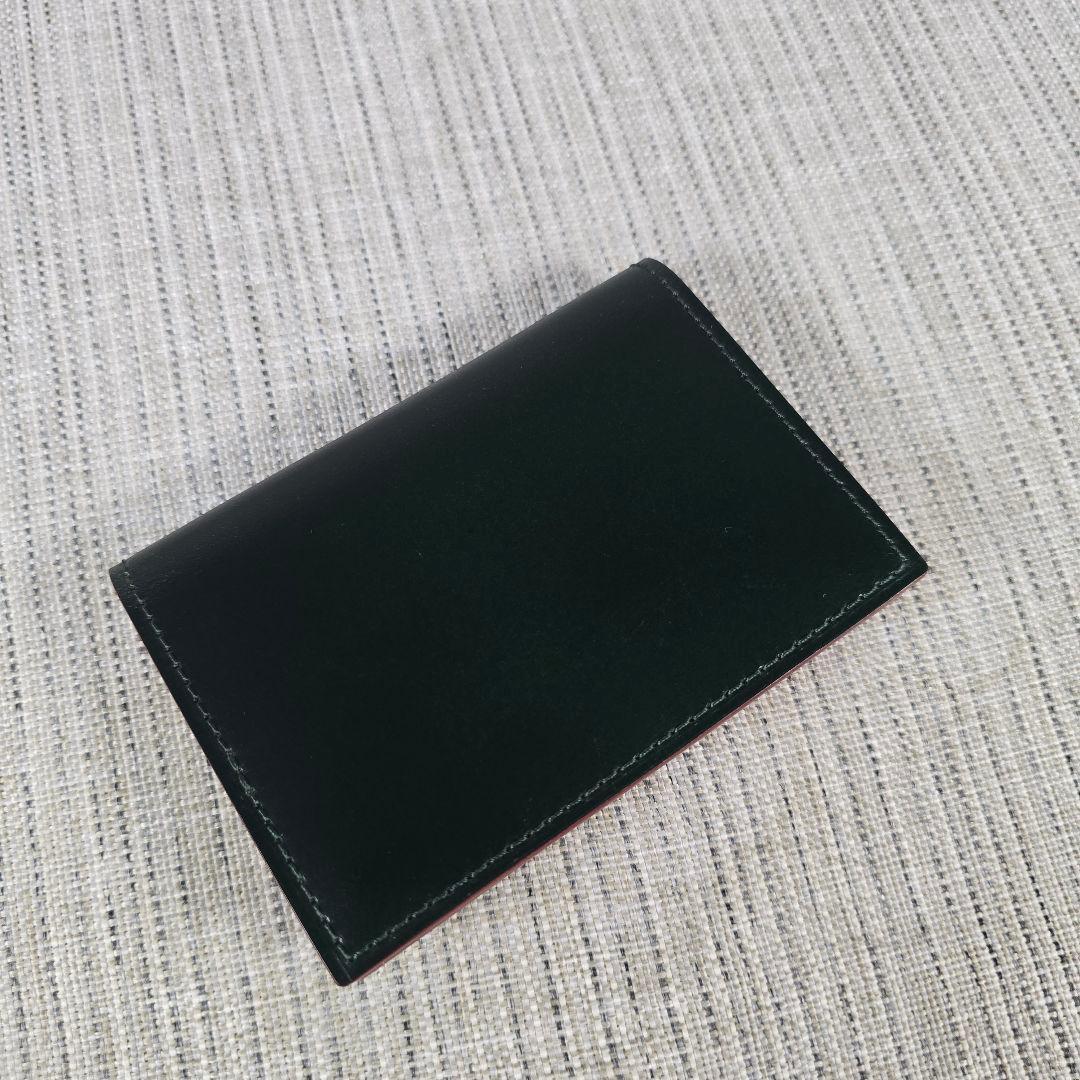 超美品　GANZO　CORDOVAN 　コードバン　 通しマチ　名刺入れ