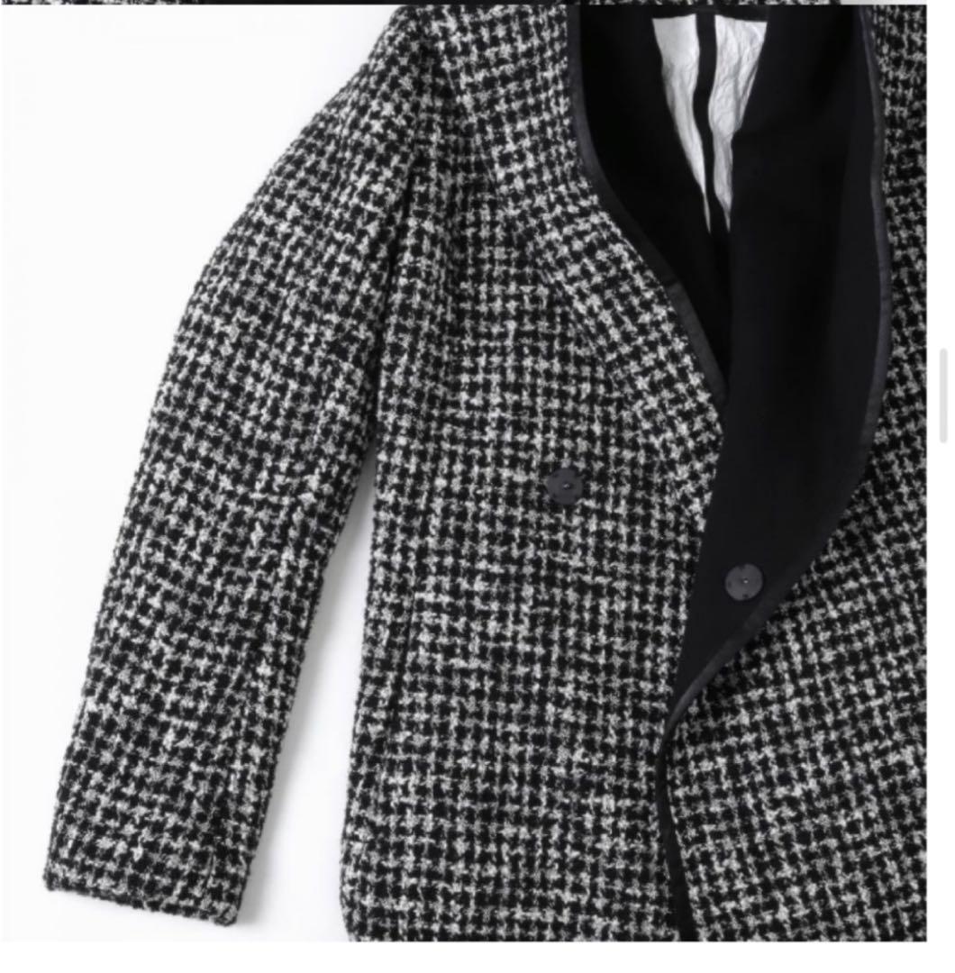 超美品バジュラ　bajra ソフトツイード　パテッドコート