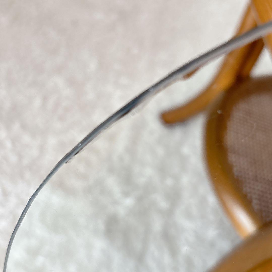 オールド 小泉】ガラストップ 籐 ラタンテーブル　　センターテーブル レトロ