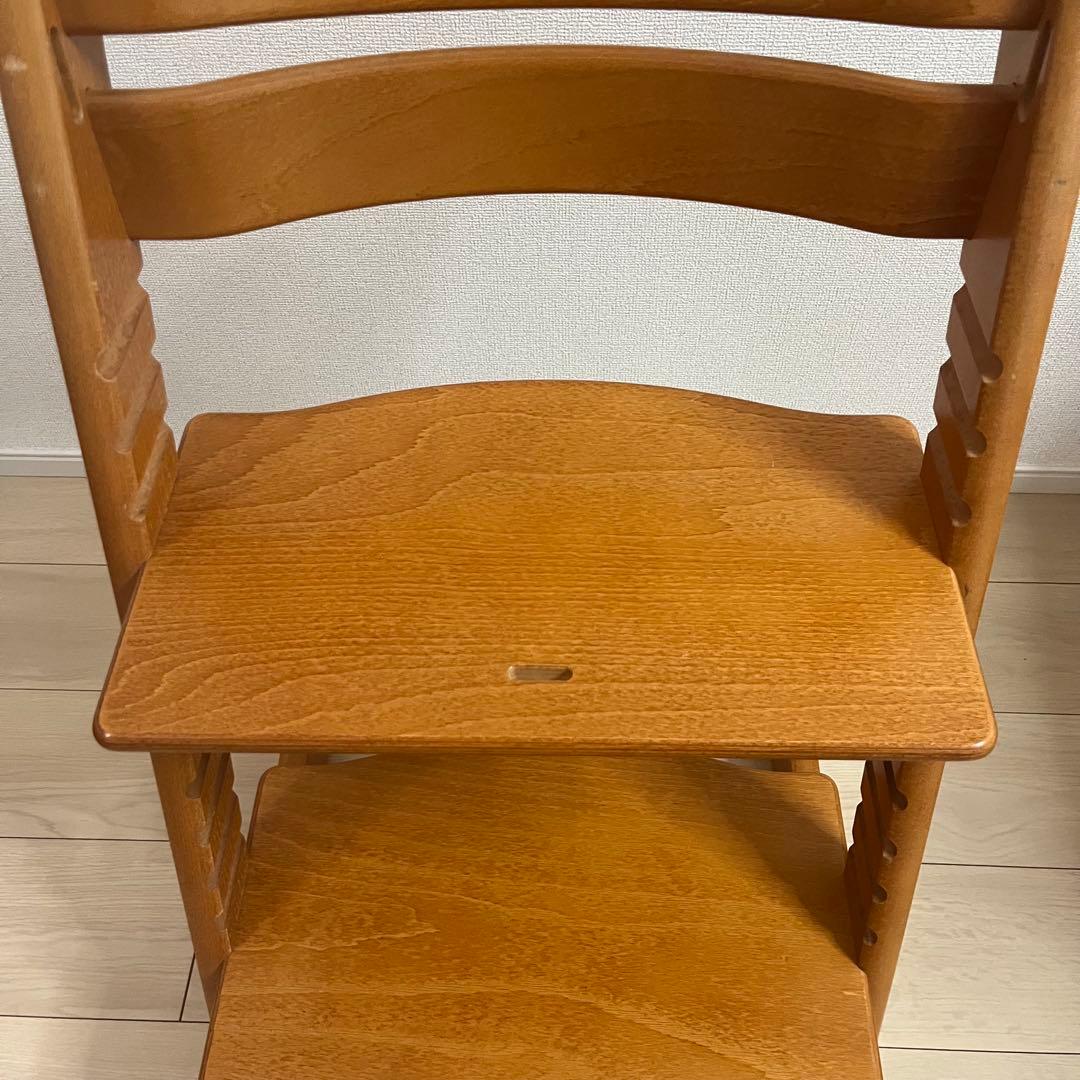 ✨美品✨STOKKE ストッケ　ベビーチェア木製 チェリー色