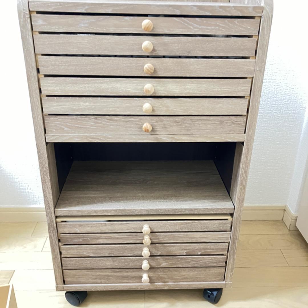 DIY キャスター付き　ネイルワゴン　ジェル収納　大容量