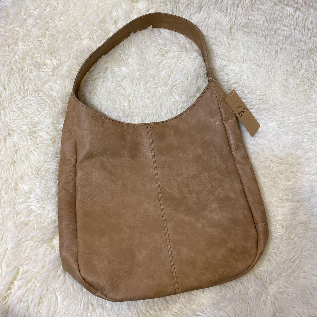 kanmi.カンミfuwari ワンショルダーバッグ★グレージュ