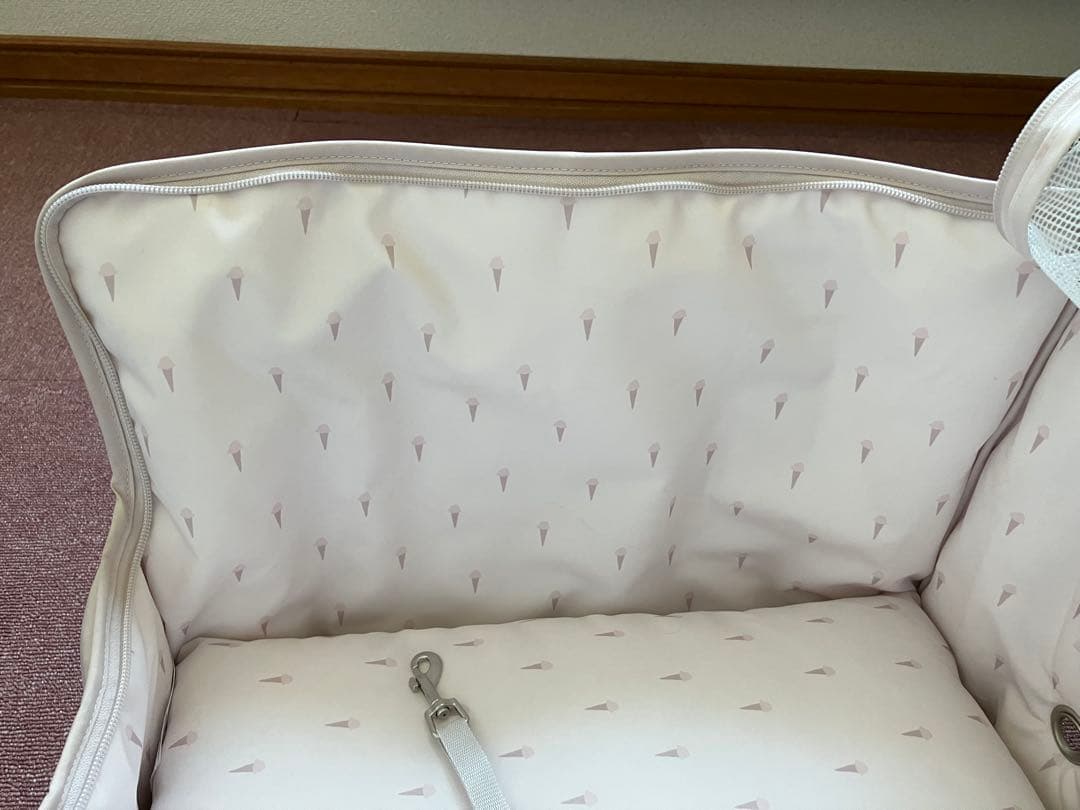 ARISAさま専用　ジェラートピケ　メッシュ上部 キャリーバッグ