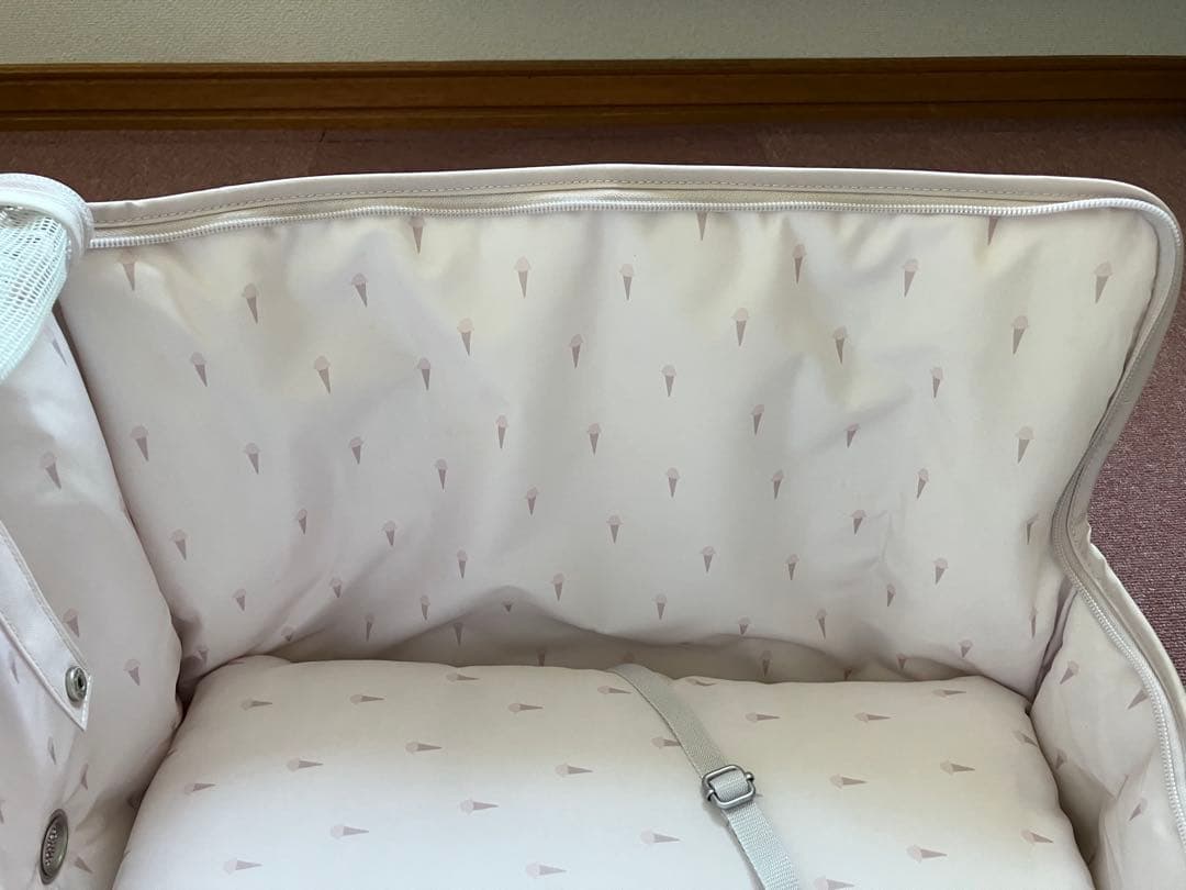 ARISAさま専用　ジェラートピケ　メッシュ上部 キャリーバッグ