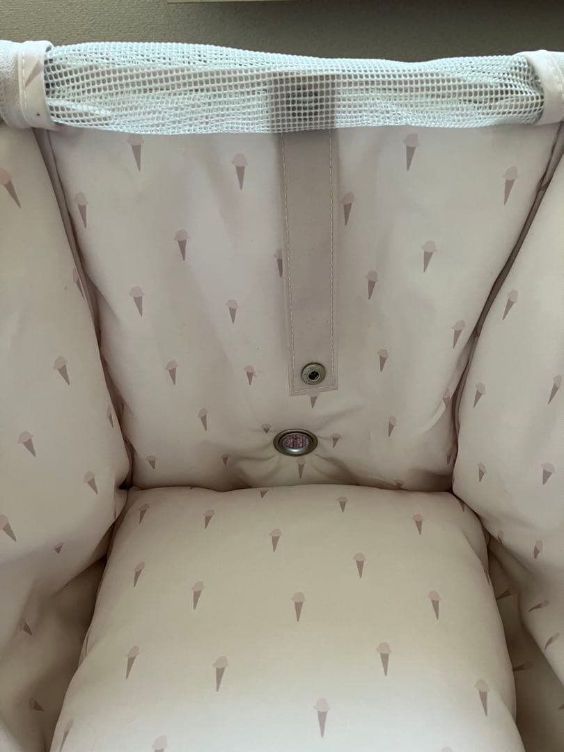 ARISAさま専用　ジェラートピケ　メッシュ上部 キャリーバッグ