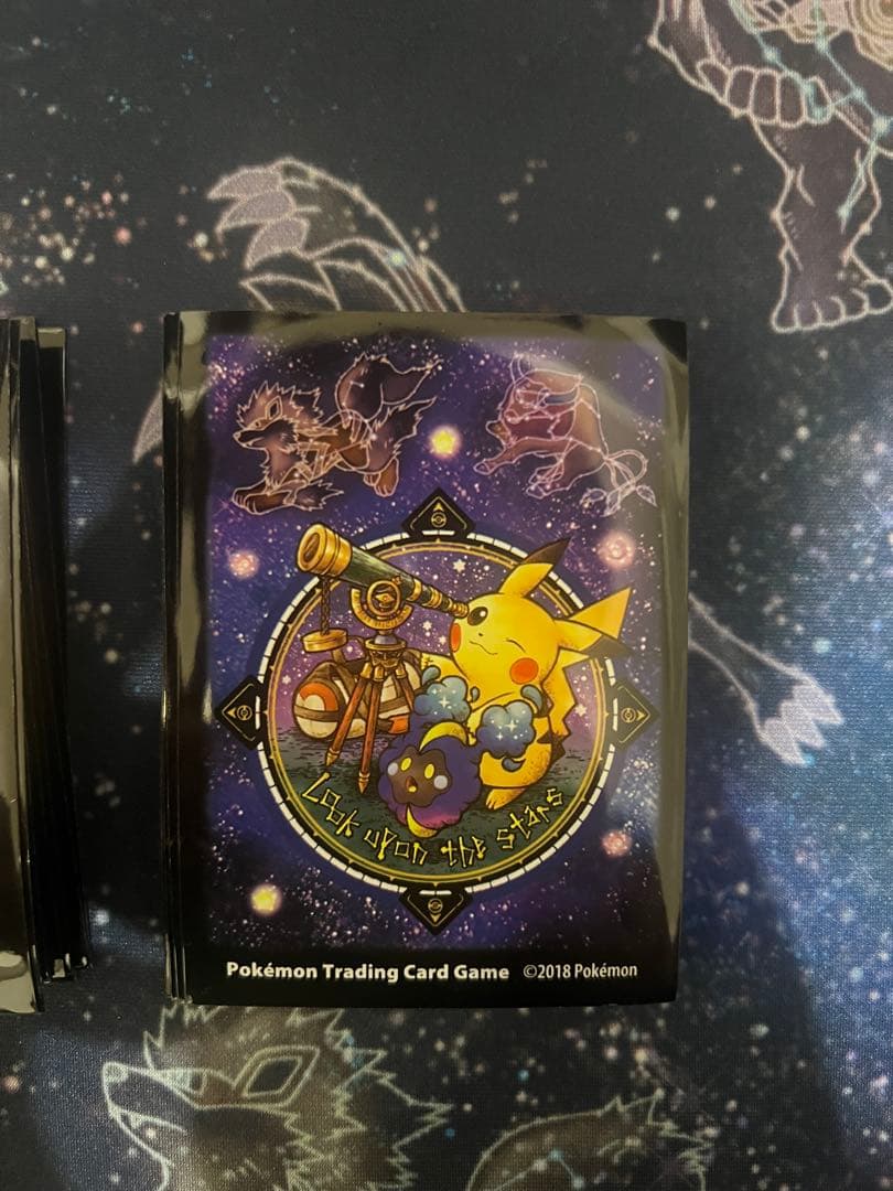 星を見てピカチュウ デッキシールド　プレイマット セット　ポケモンカード