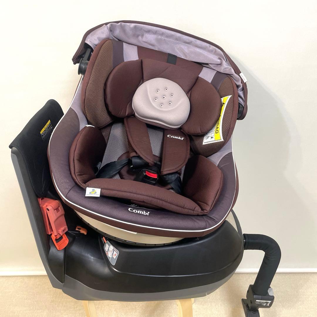 美品❗️コンビ✨WL ネルーム エッグショック✨360℃回転式チャイルドシート