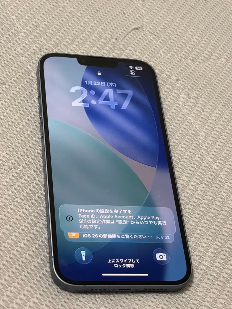 Apple iPhone 青色 本体