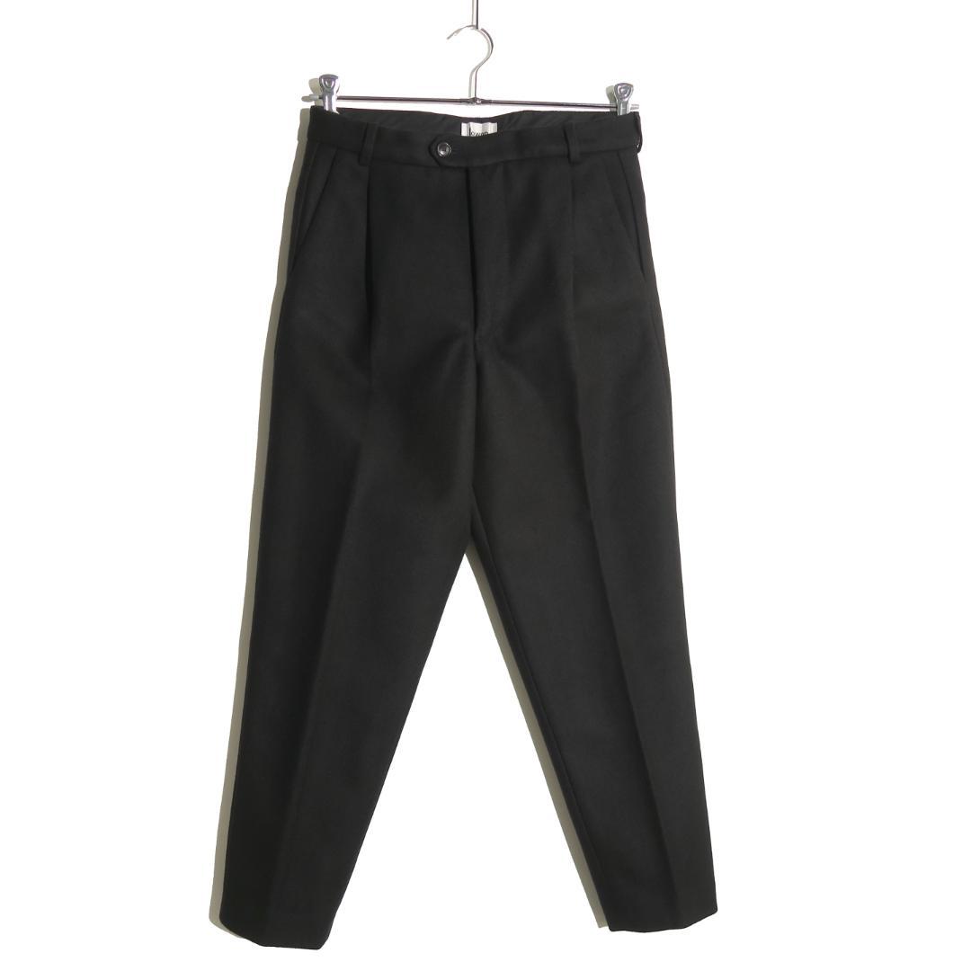 lownn Wool Cashmere テーパード パンツ 46 BLACK