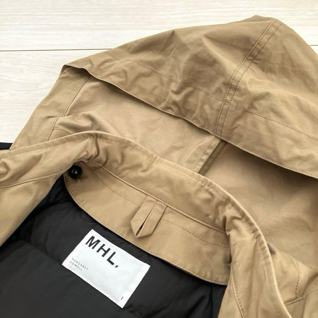 美品 MHL 3way フード ダウン 取外可 モッズ コート ライナー ロング