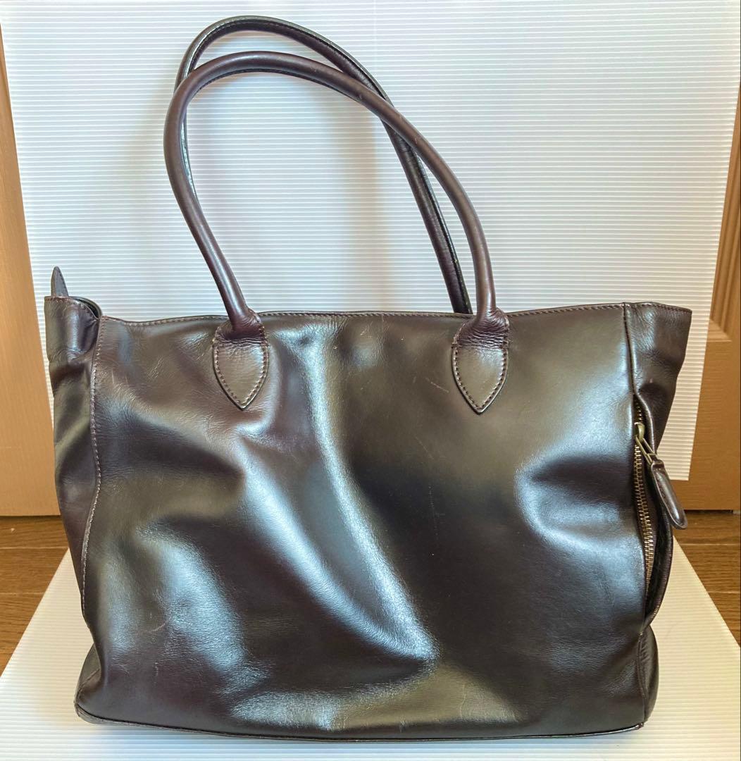 MOTHER HOUSE マザーハウス　本革　バッグ　ダークブラウン