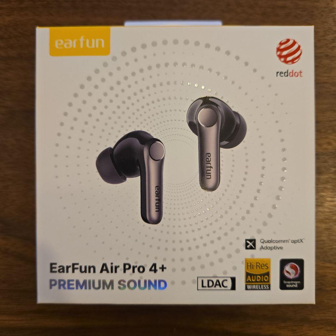最新型ワイヤレスイヤホン EarFun Air Pro 4+ 数時間の試用のみ