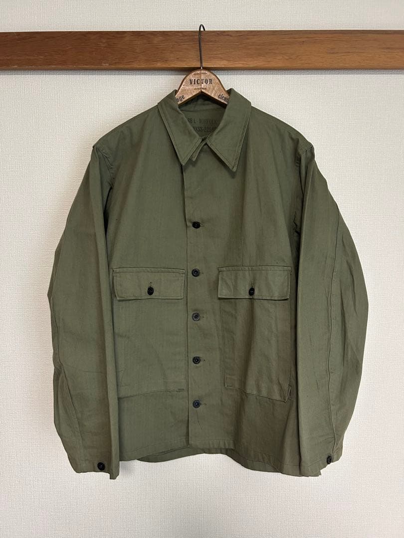 40s usnavy M43ミリタリージャケット ダウンポケット デッドストック