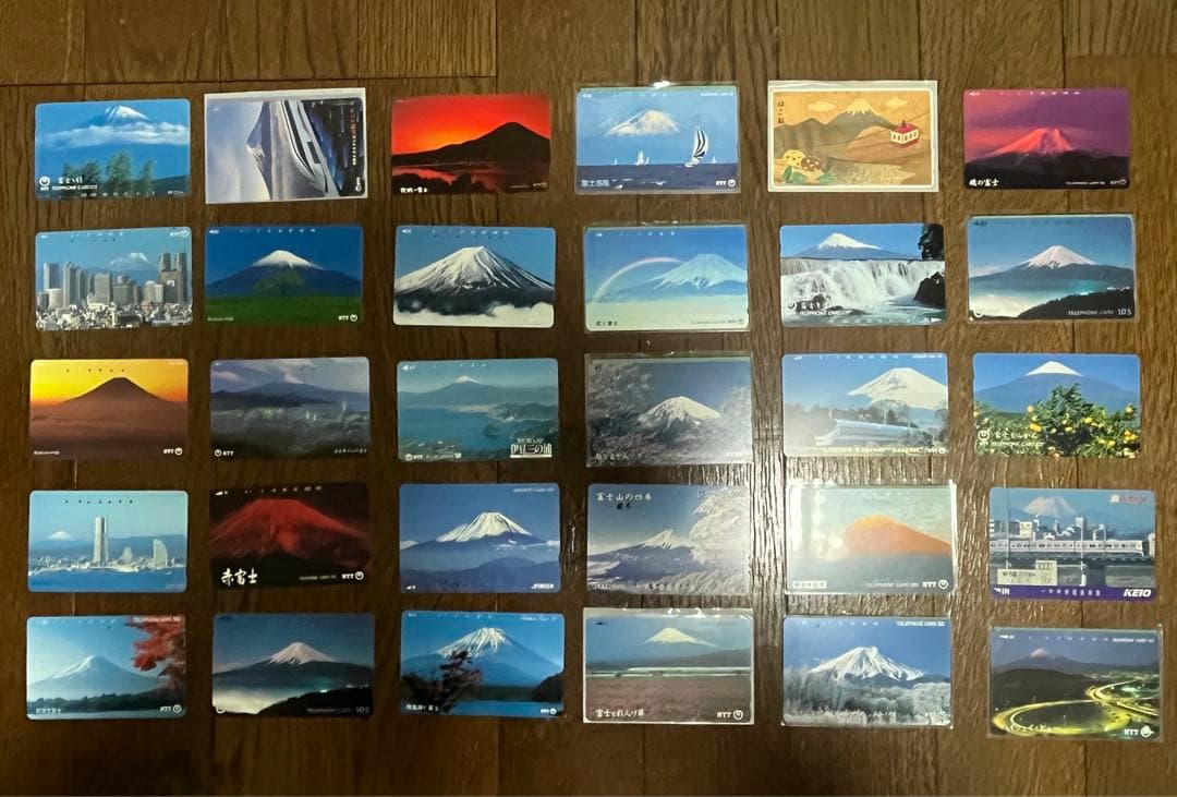 富士山テレフォンカードセット 全30枚