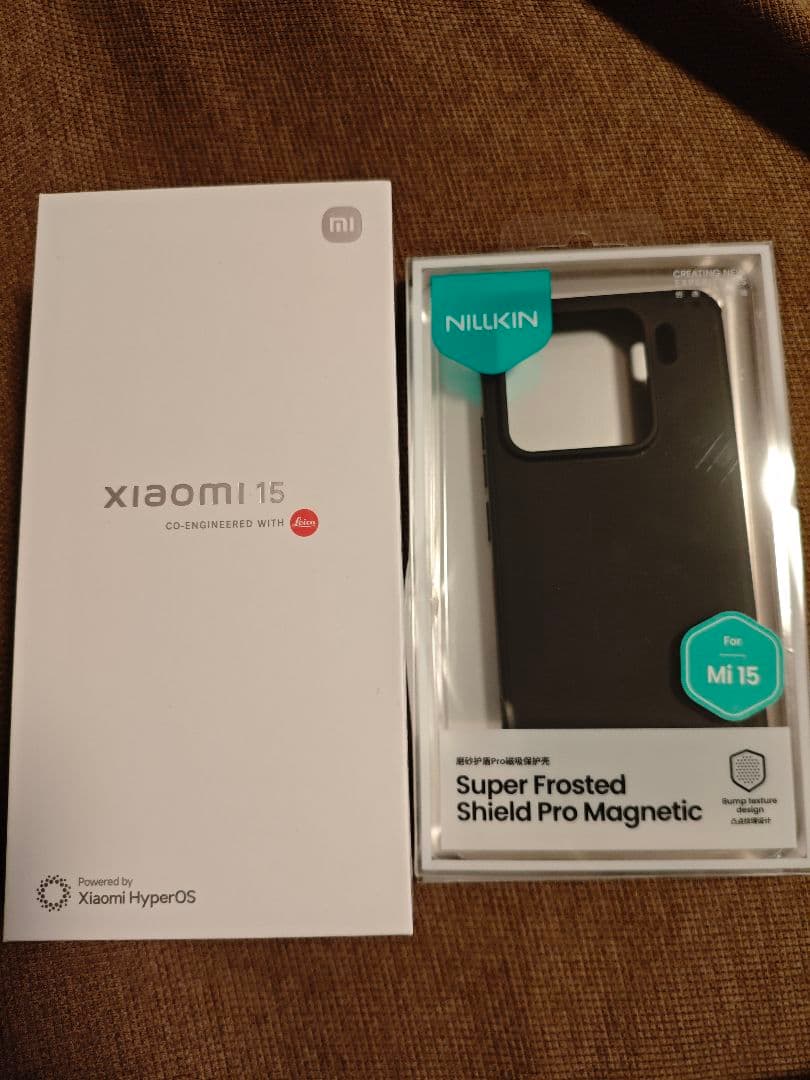 Xiaomi 15 ブラック 256GB 日本版 nillkinケース付き