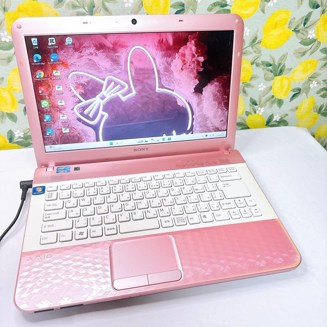 ピンクが可愛い❤️Windows11❤️設定済みすぐ使える❤️大人気ソニーバイオ❤️