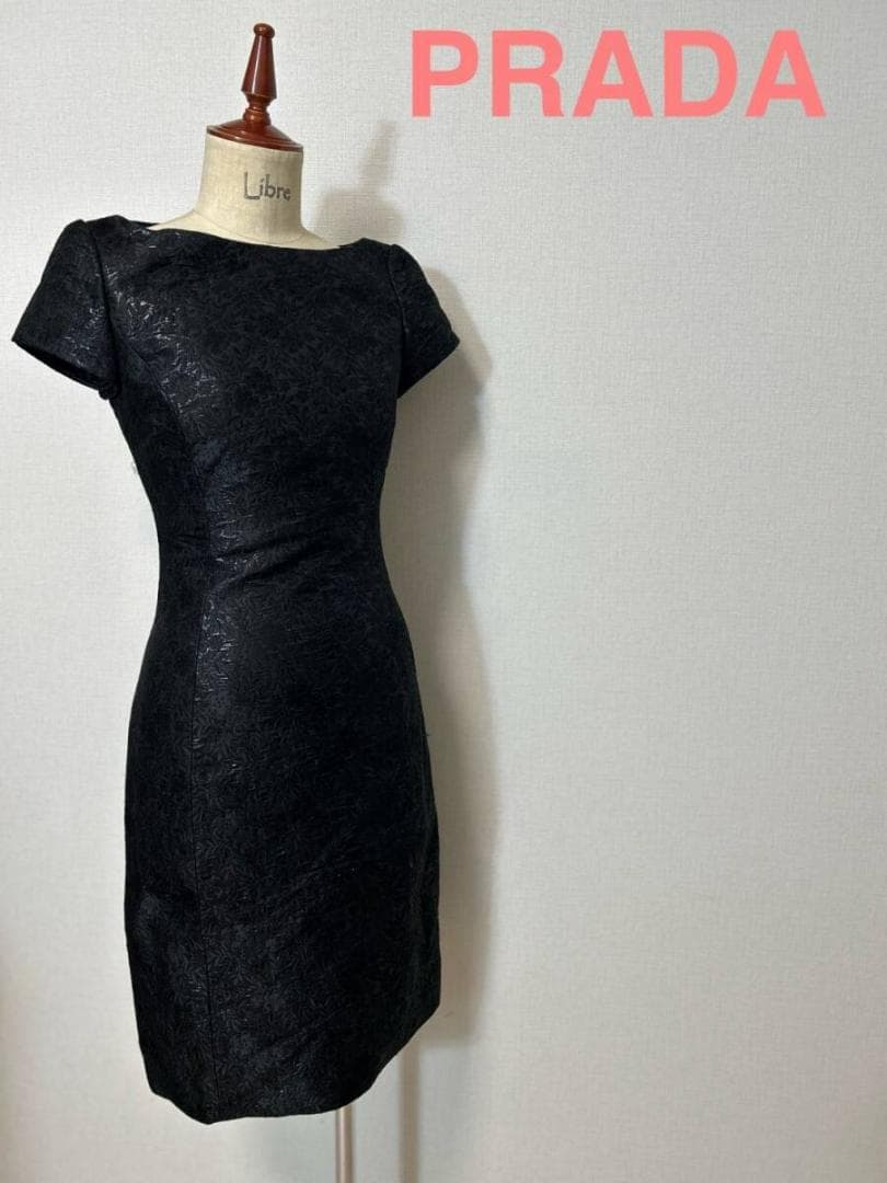 PRADA ブラック タイトドレス ワンピース
