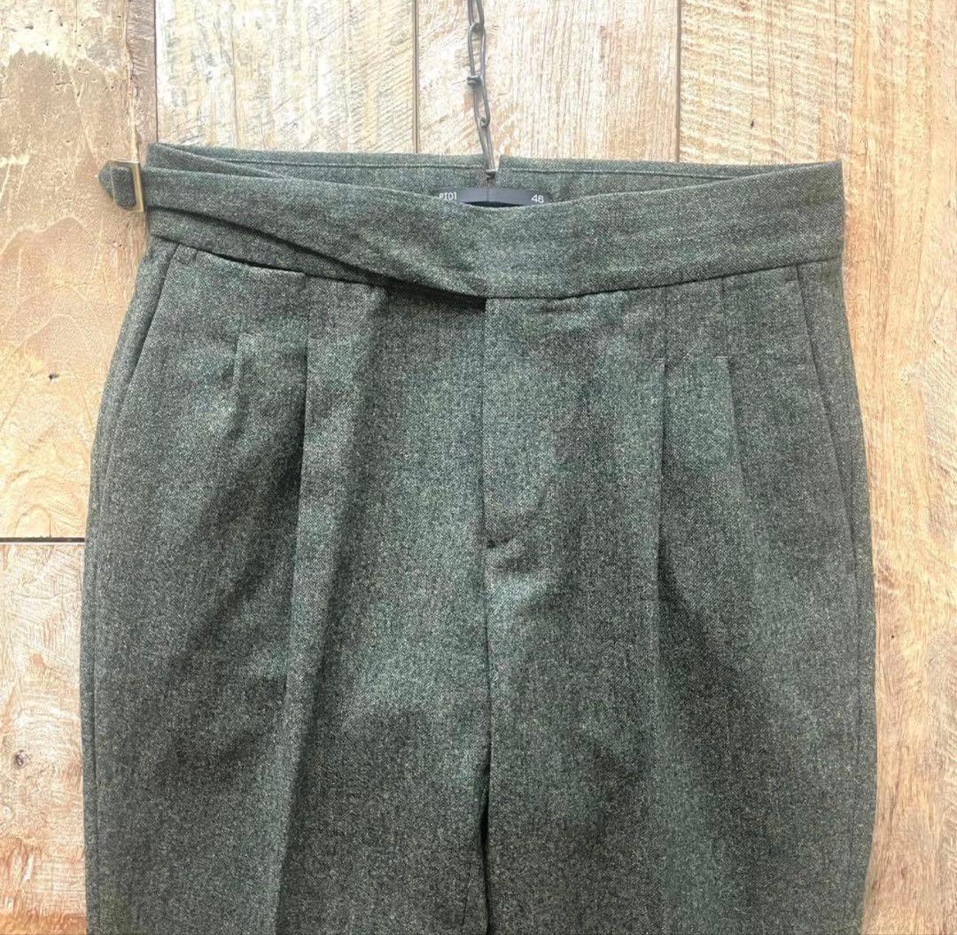 【極美品】PT01 SUPER100'S ウール グルカ スラックス パンツ