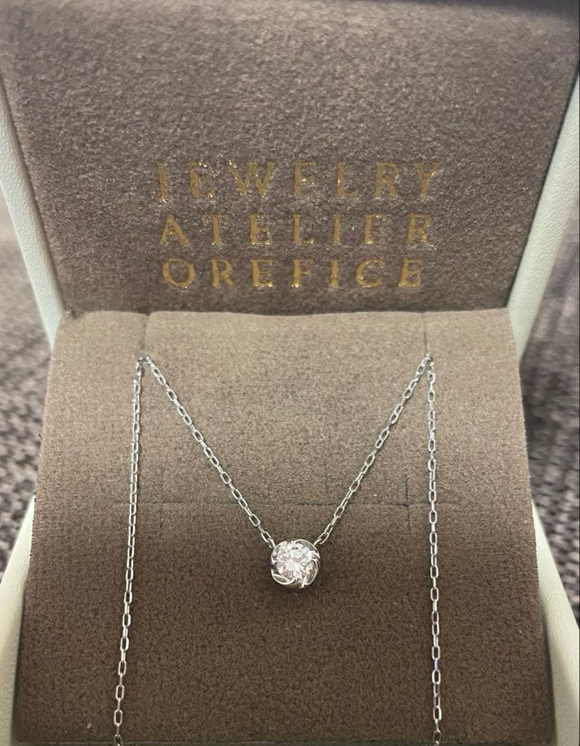 OREFICE オレフィーチェPt 0.2ctラウラ　ダイヤモンドネックレス