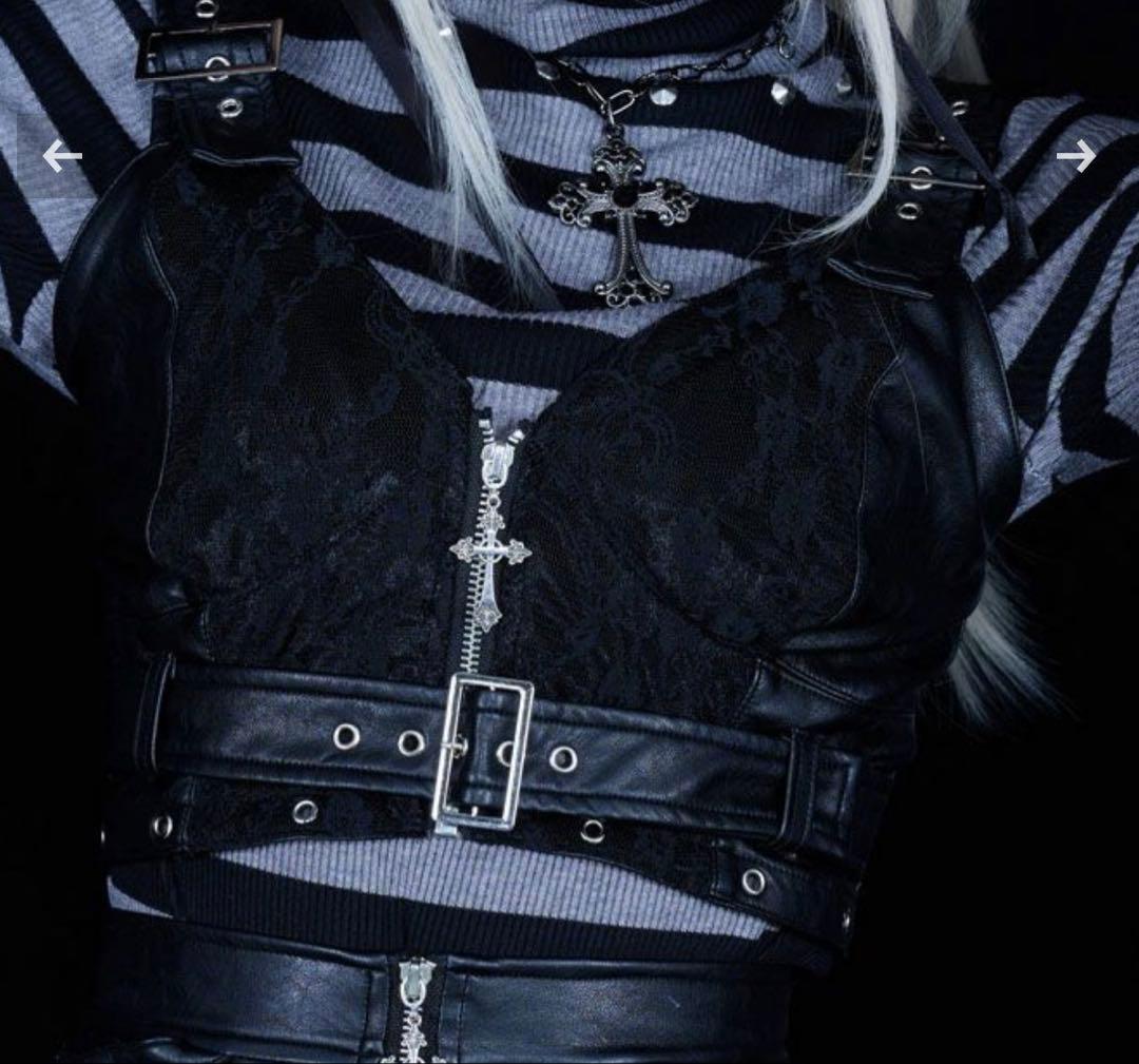 Grrr the Lipper【ガルルザリッパー】昏睡レザービスチェ ブラック