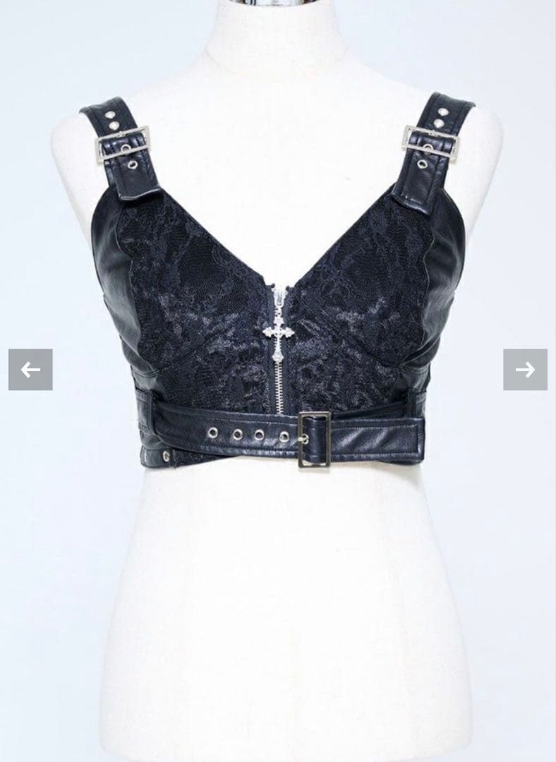 Grrr the Lipper【ガルルザリッパー】昏睡レザービスチェ ブラック