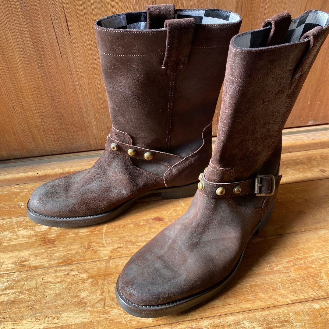 MAデッドストック未使用イタリア製レザースタッズPaul Smithエンジ