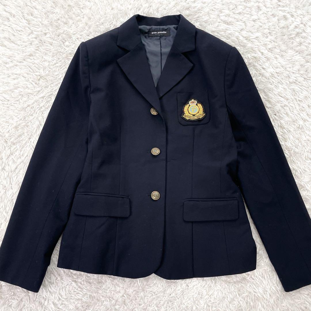 pom ponette 卒服　ブレザースカートセット　エンブレム 刺繍 160