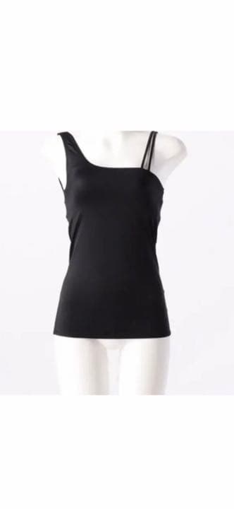 新品未使用【Lepidos 】黒　ワンショルダー×ダブルストラップトップ